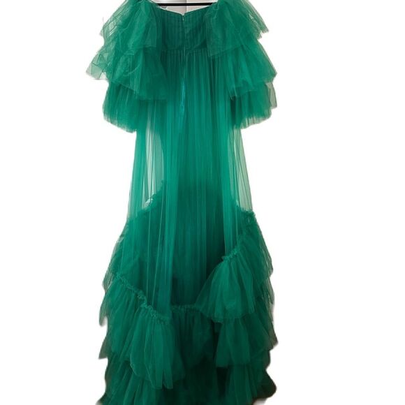 New Trend Tulle Long Maternity Gown - Picture 4 of 16
